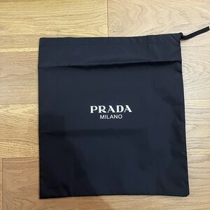 Prada Dust Bag + Shoe Box Tie